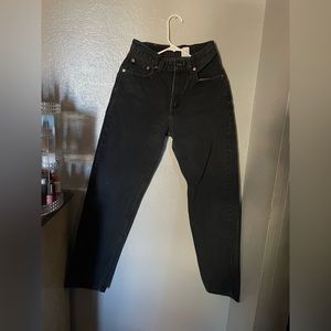 90s USA Levi’s 560 Loose Fit Straight Leg Black Denims Jeans Woman 5 Regular